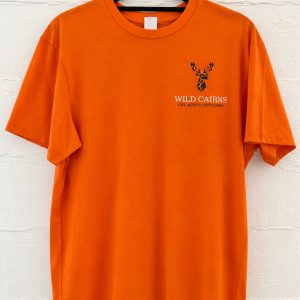 Wild Cairns T-shirt - Orange (Printed, back print)